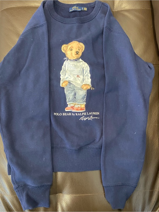 Polo Ralph Lauren Tops - Polo by Ralph Lauren Navy Sweatshirt with Polo Bear